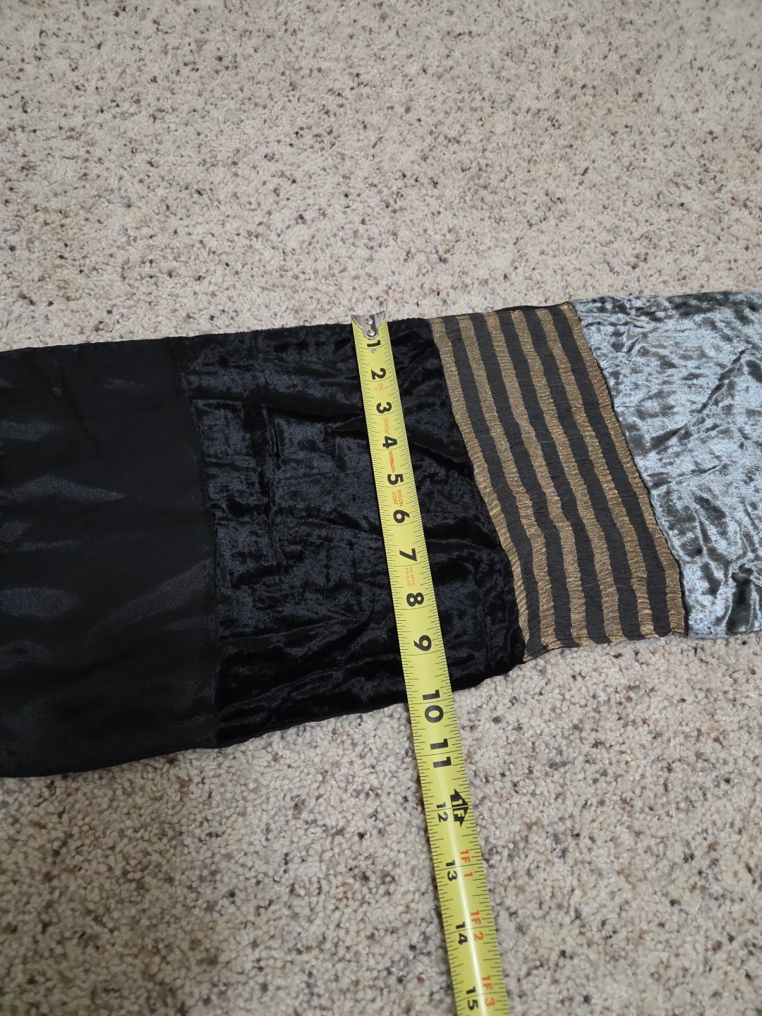 Vintage 80’s New With Tags Baar & Beards 100% Rayon Scarf Black Silver Gold