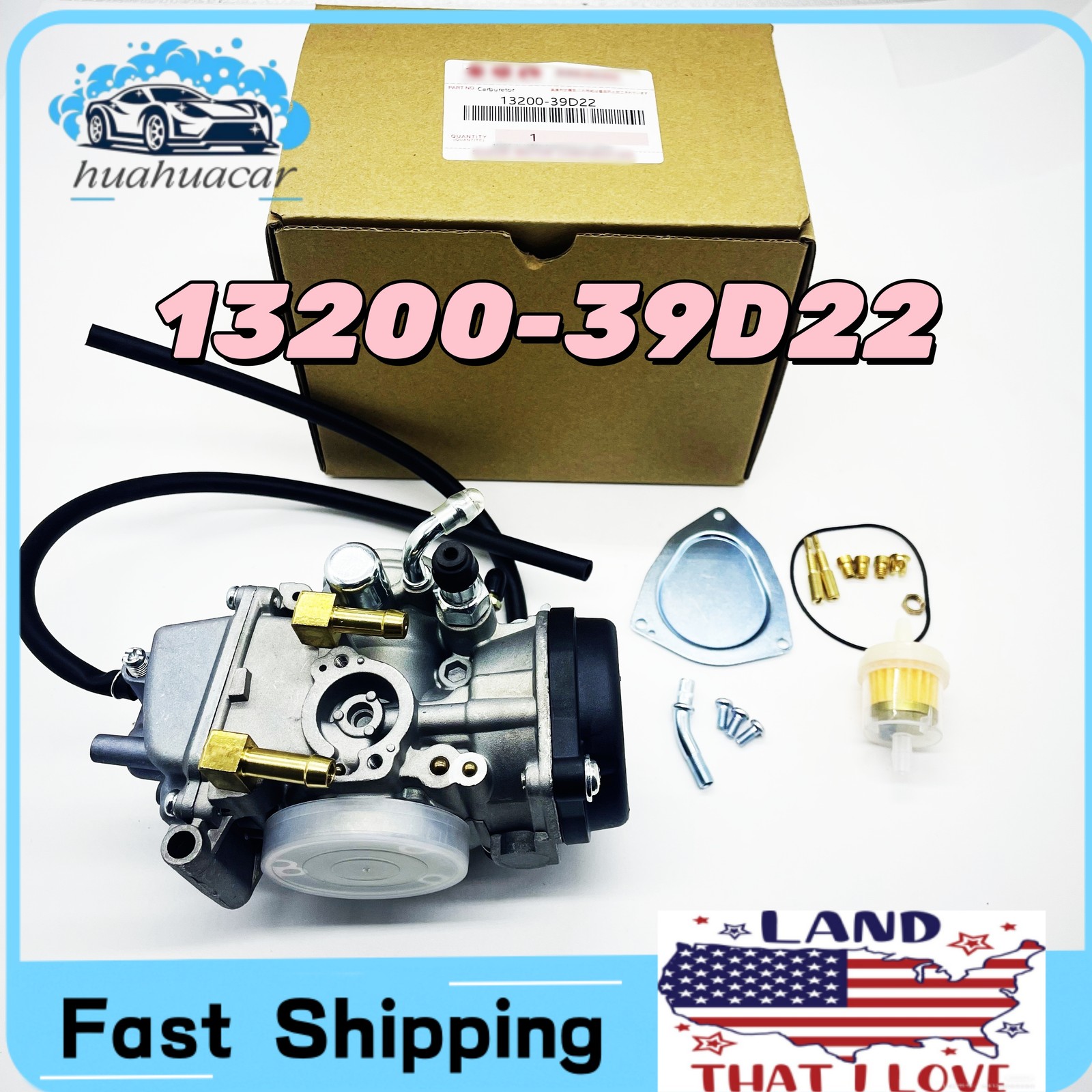 New Carburetor Assembly 13200-39D22 For Suzuki King LTF300F Quad 300 Carb ATV