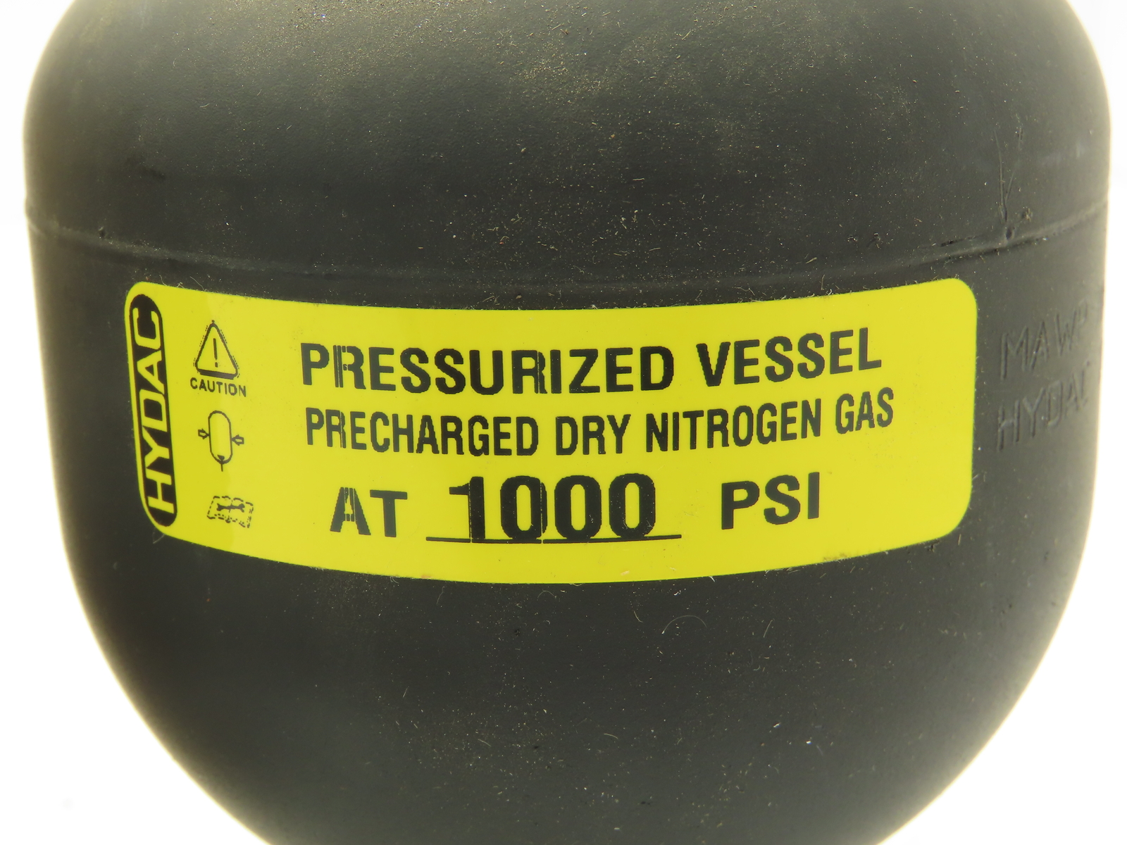 Hydac 2208204/113/069 Diaphragm Accumulator MAWP 3000 PSI 20 Cu.In. SAE 1/2-8