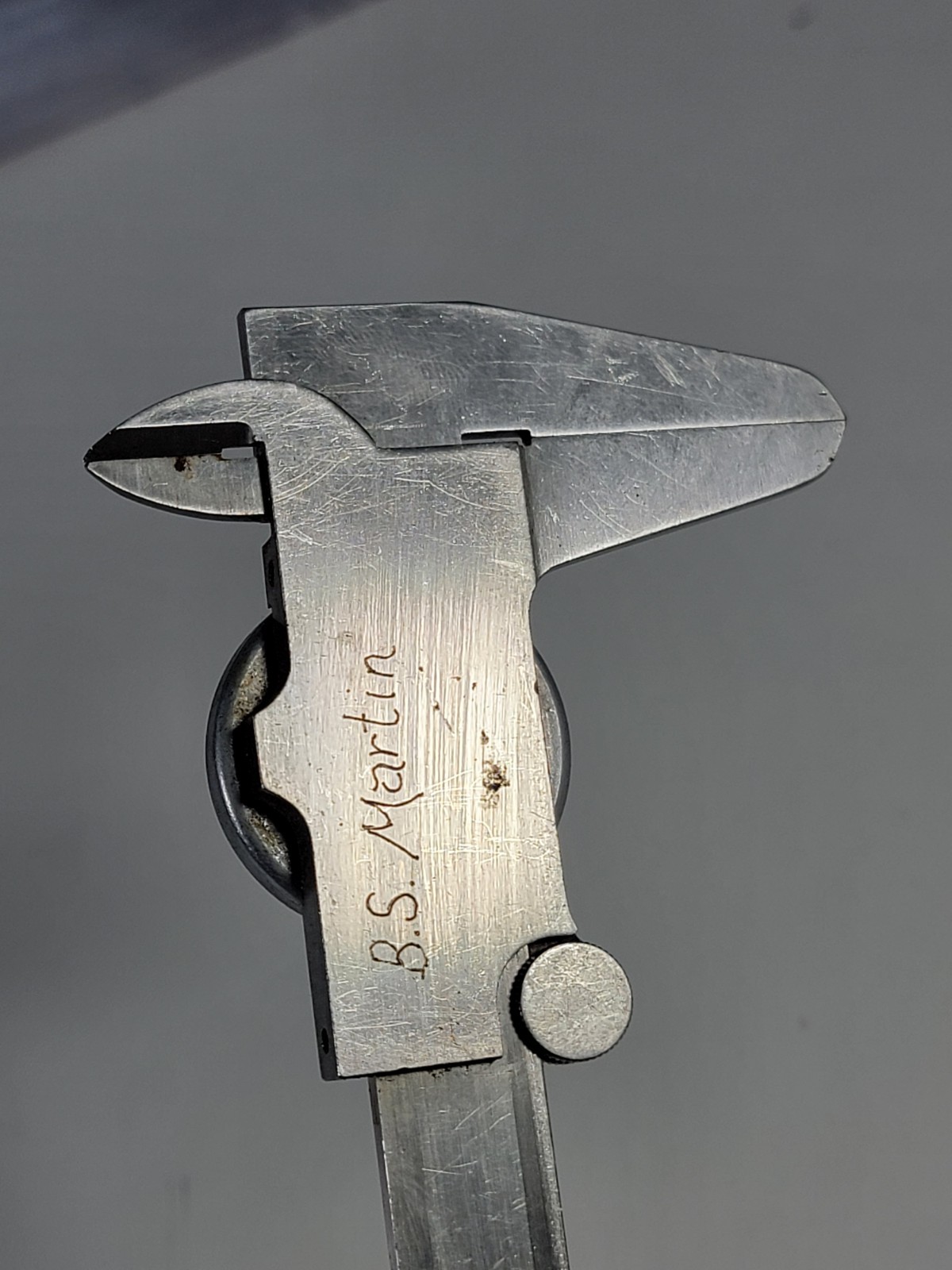 Vintage Sears Craftsman 6" Manual SAE Dial Caliper 40164 Stainless Steel Nice