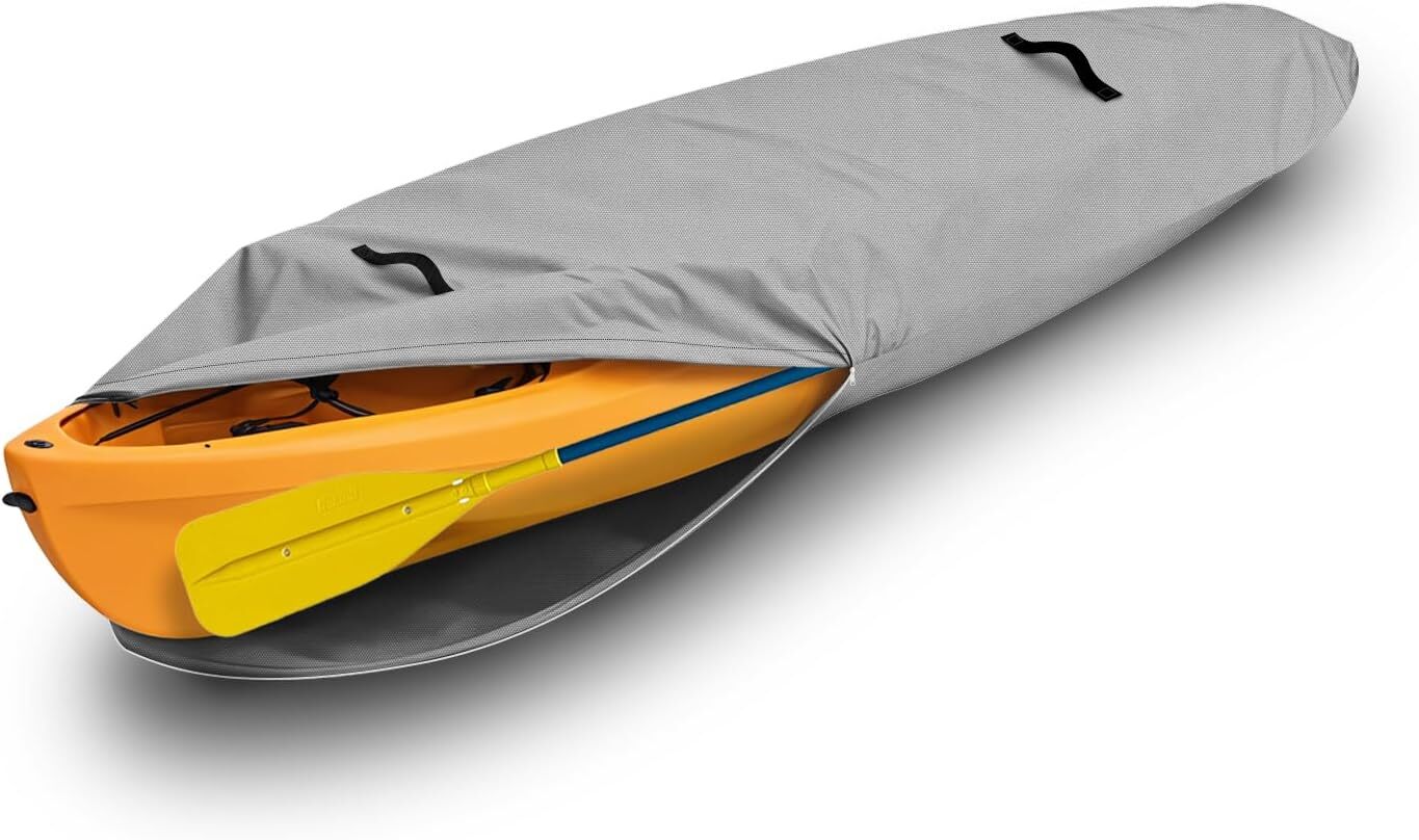 600D Waterproof Heavy Duty Trailerable 13Ft Kayak Covers for Outdoor Storage