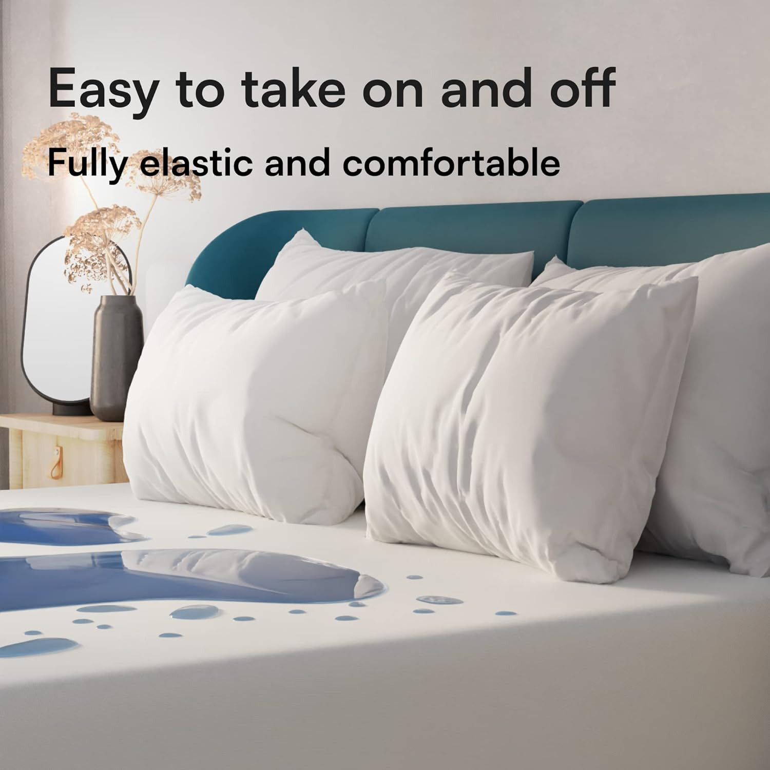 Niagara Waterproof Mattress Protector Queen 60X80 Cover Deep Pocket Breathable N