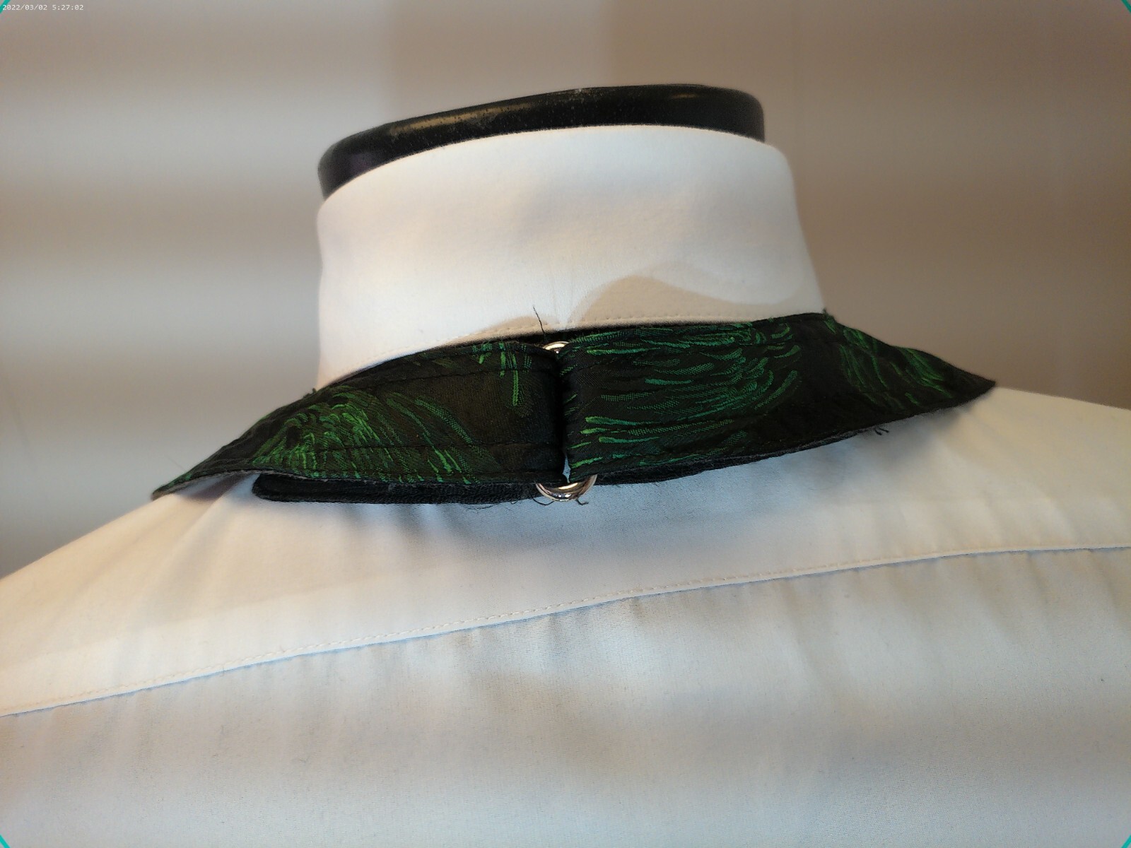 Men's Emerald Backless/Open Back Vest, Pre Tied Bow Tie, and Pocket Square