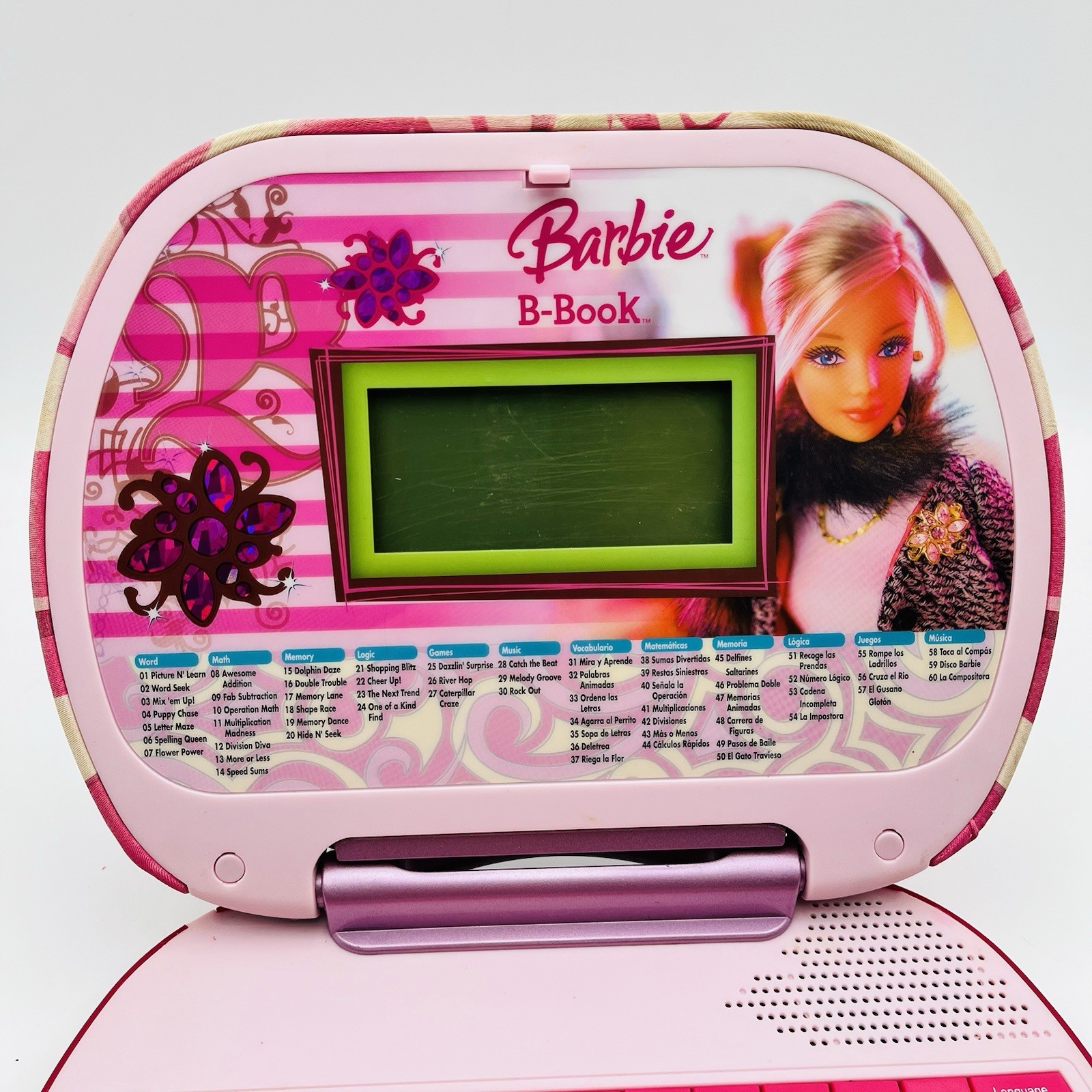Barbie B-Book Learning Laptop by Oregon Scientific Tested Works Vintage Toy Read