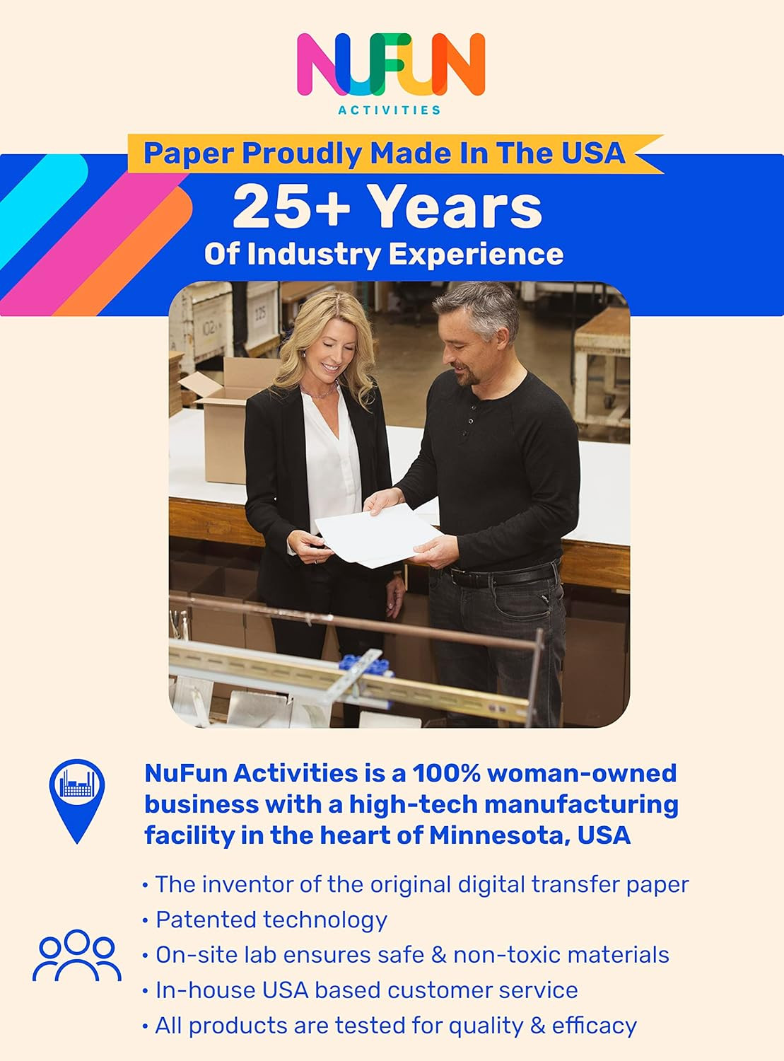 NuFun Activities Printable Iron-on Heat Transfer Paper for T Shirts, Light Fabri