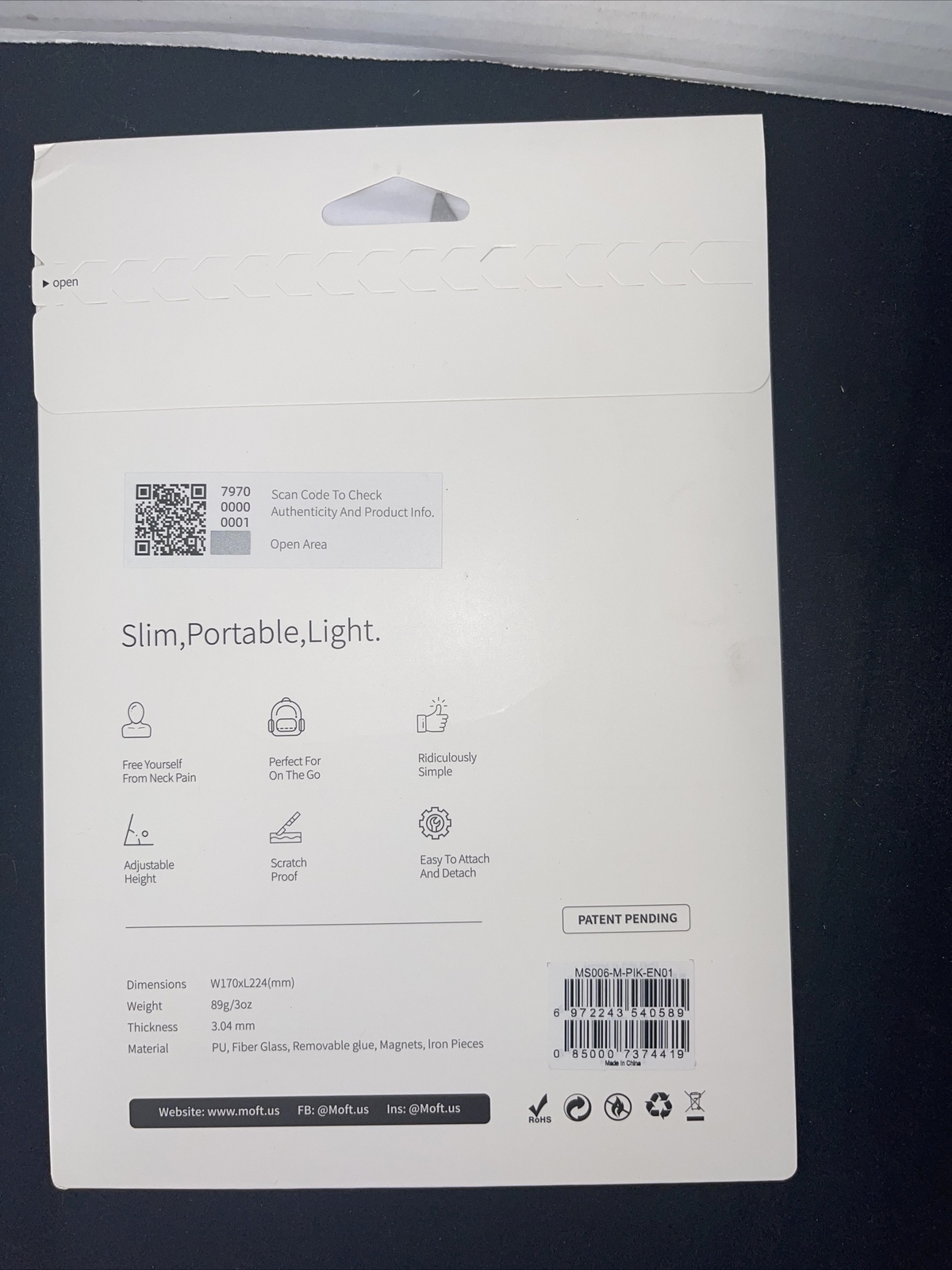 MOFT Lightweight Portable Laptop Adjustable Stand Pink MacBook Universal