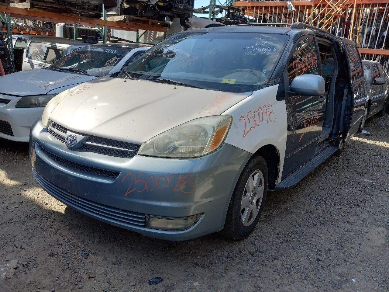 06-10 TOYOTA SIENNA LE ROOF DISPLAY DVD ENTERTAINMENT TV SCREEN