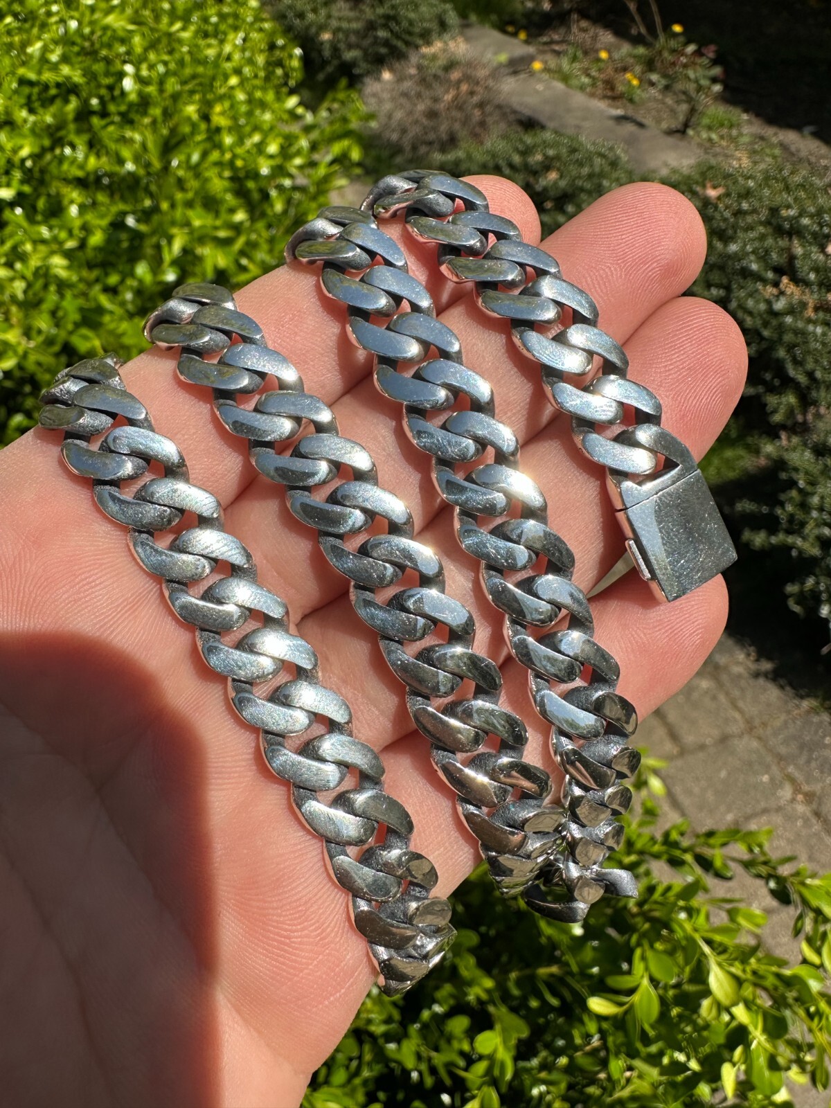 Miami Cuban Link Chain Necklace Real 925 Sterling Silver 6-12mm