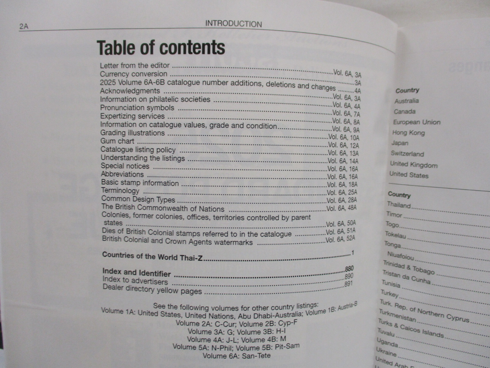 2025 Scott Standard Postage Stamp Catalog Volume 6 A/B Worldwide Countries San-Z