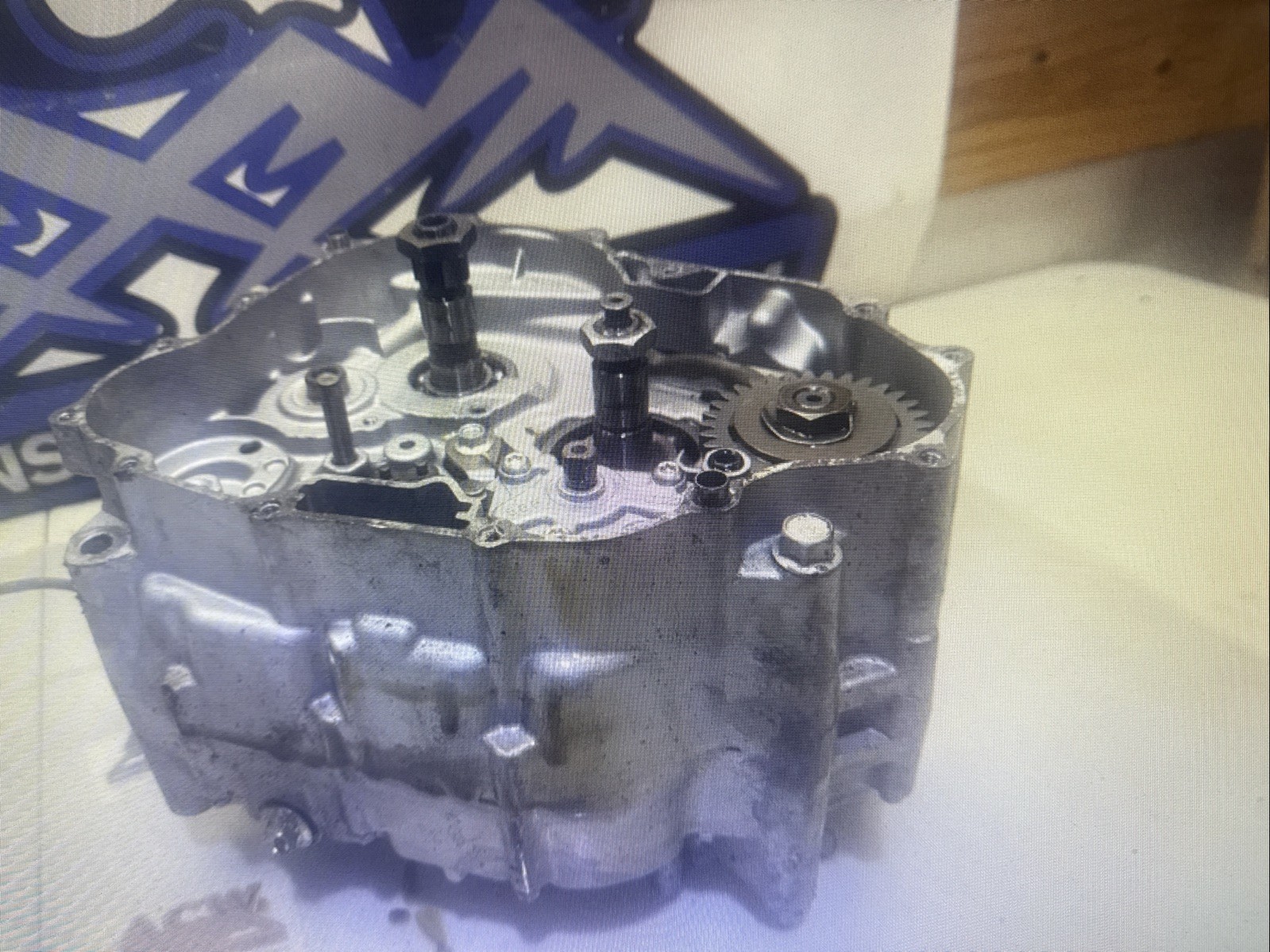 E1-2 Bottom Engine Motor Crankshaft 08 Yamaha Raptor 250 Atv YFM R Free Us Ship