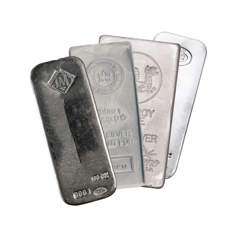 100 oz Silver Bar (Varied Condition, Any Mint)