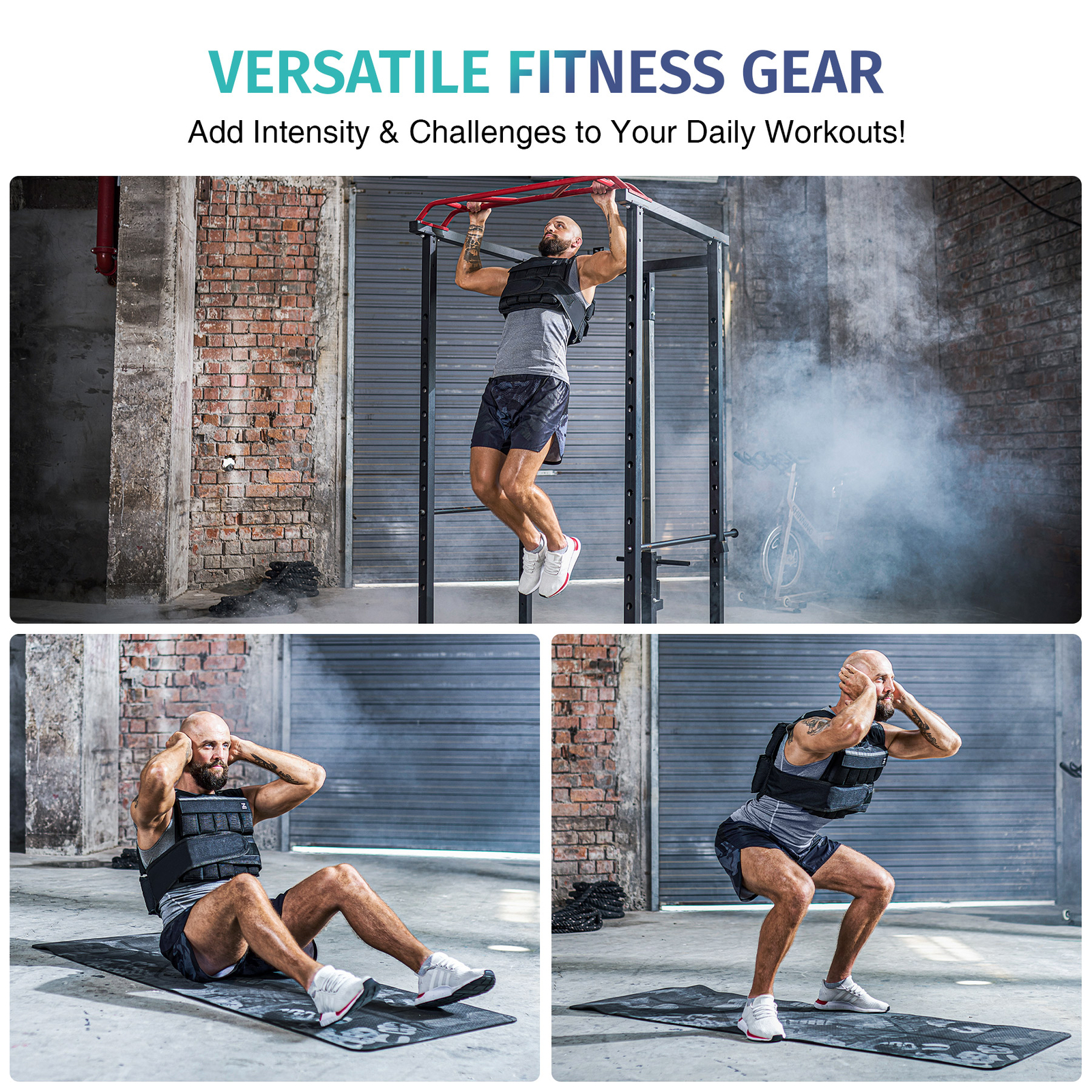 ZELUS 30LB Adjustable Weight Vest Weighted Vest for Running Home Gym Workout