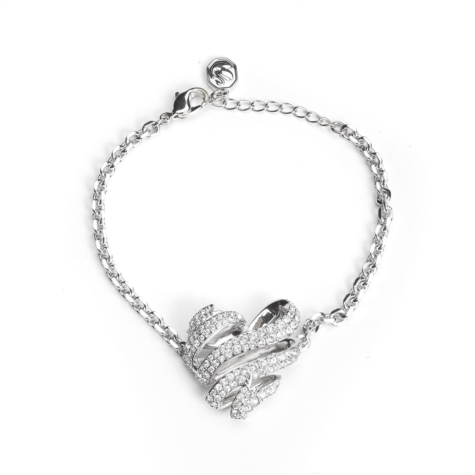 Swarovski Women's Hyperbola White Crystal Earrings 5652789