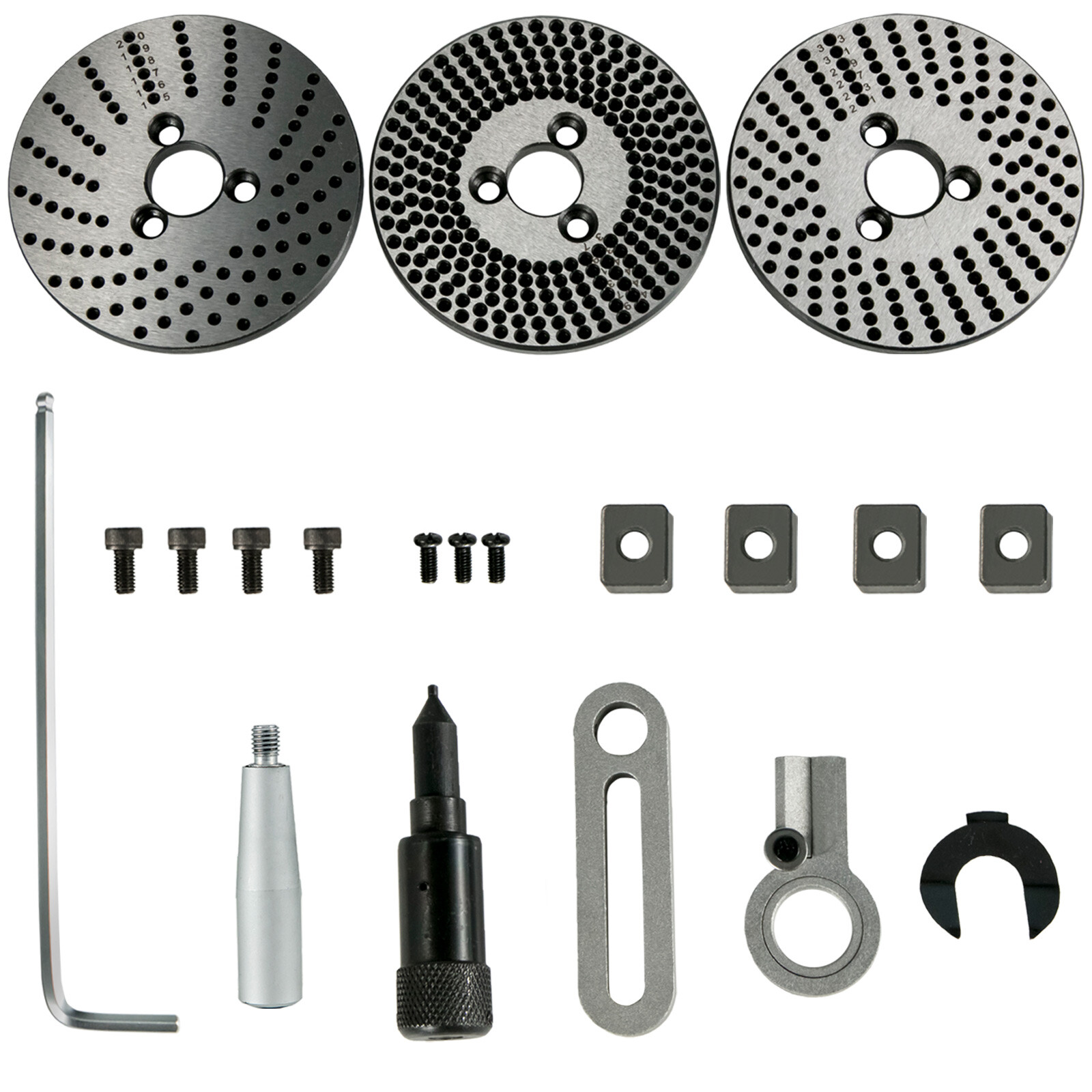 VEVOR 6" Rotary Table Horizontal Vertical Dividing Plates for Milling Machine