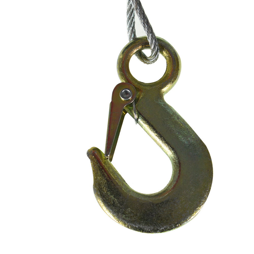 800lbs Hand Winch Hand Crank Strap Gear Winch ATV Boat Trailer With 26ft Cable