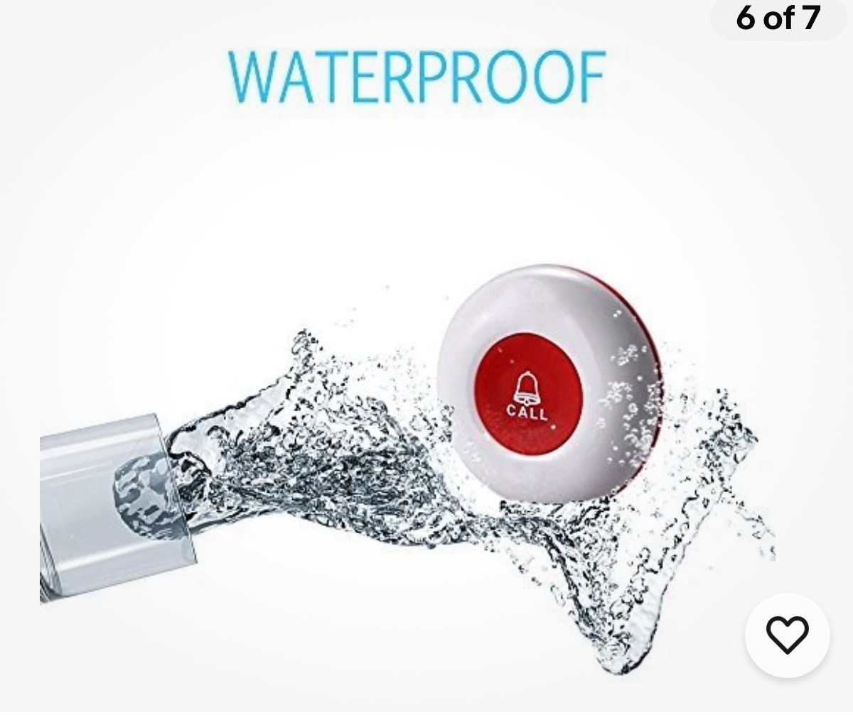 Call To U-2 Wireless Caregiver Pager System-with 2 SOS Buttons and 2 Receivers