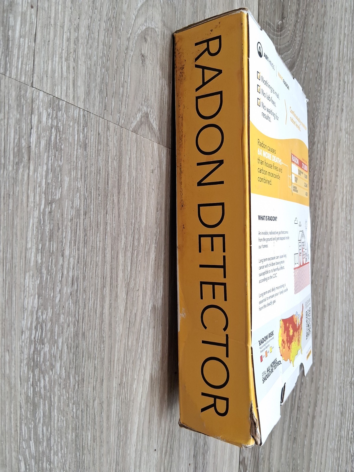 Airthings Wave Radon 2951 Radon Detector Humidity & Temperature Monitoring