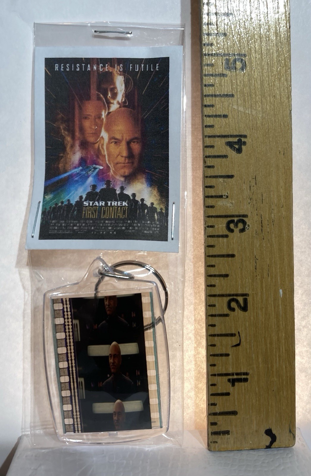 Star Trek First Contact (1996) Authentic 35mm Film Keychain Picard Stocking Gift