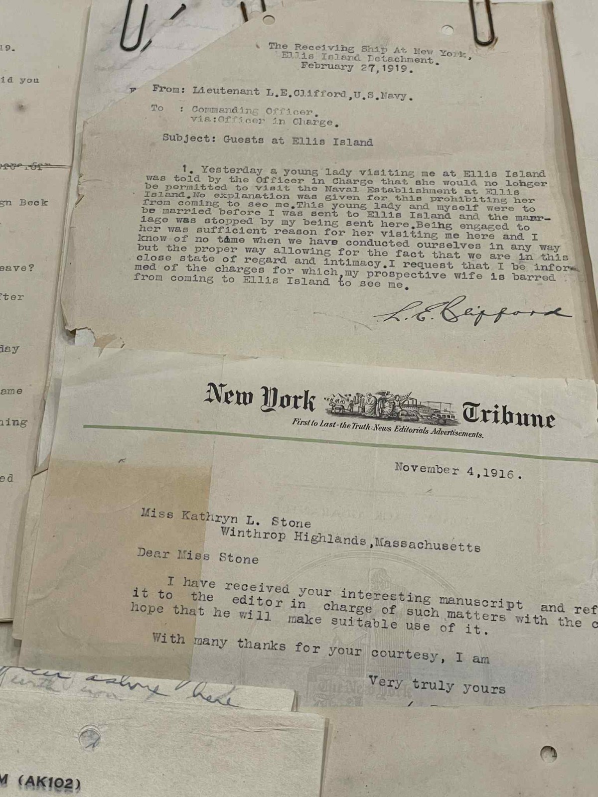 WW1 WWI / WW2 WWII US Navy USN USS Minnesota USS Triangulum Grouping Col. Stone