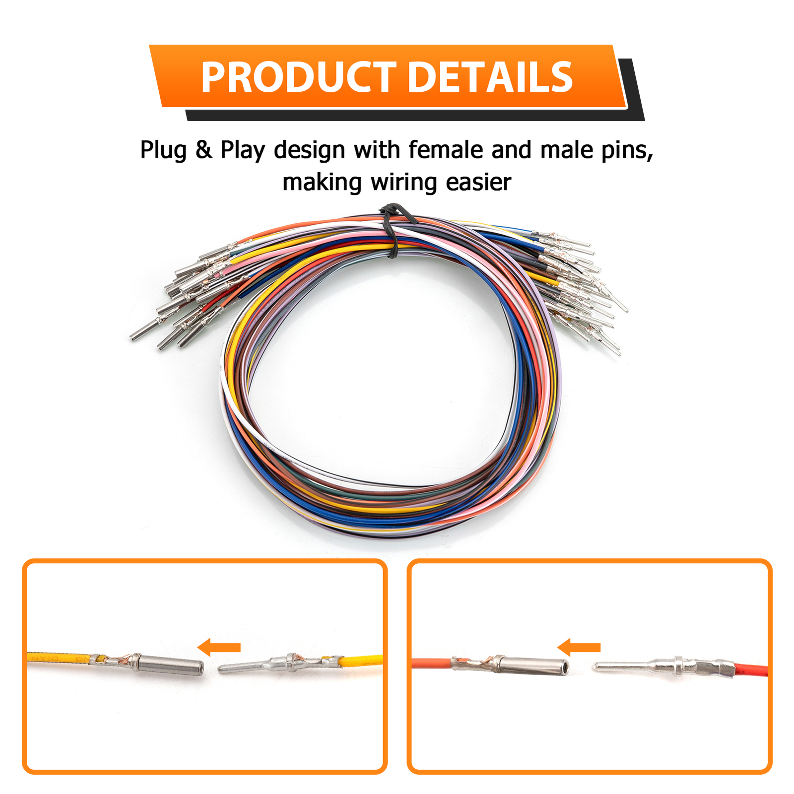 14" 16" 18" Handlebar Wire Wiring Extensions For Harley Road King FLHR 1996-2006