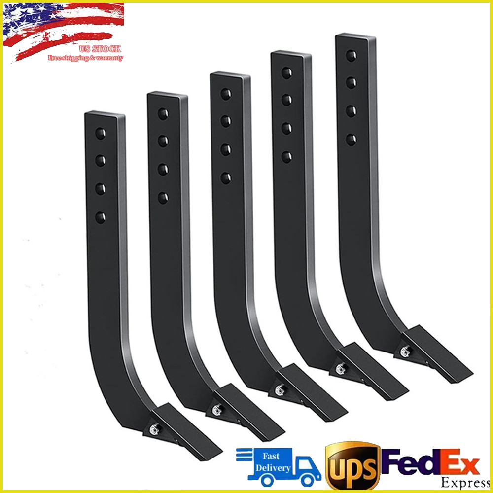 1/5/6pcs 18'' Box Blade Shank Scarifier Shanks Teeth 4 Holes Box Scraper Shank