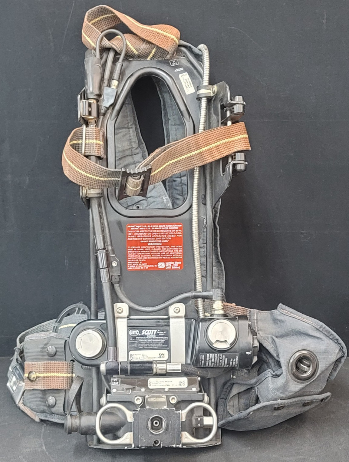 SCOTT 4.5 SCBA Harness w/ E-Z Flo Regulator, PAK-ALERT SE7 Series