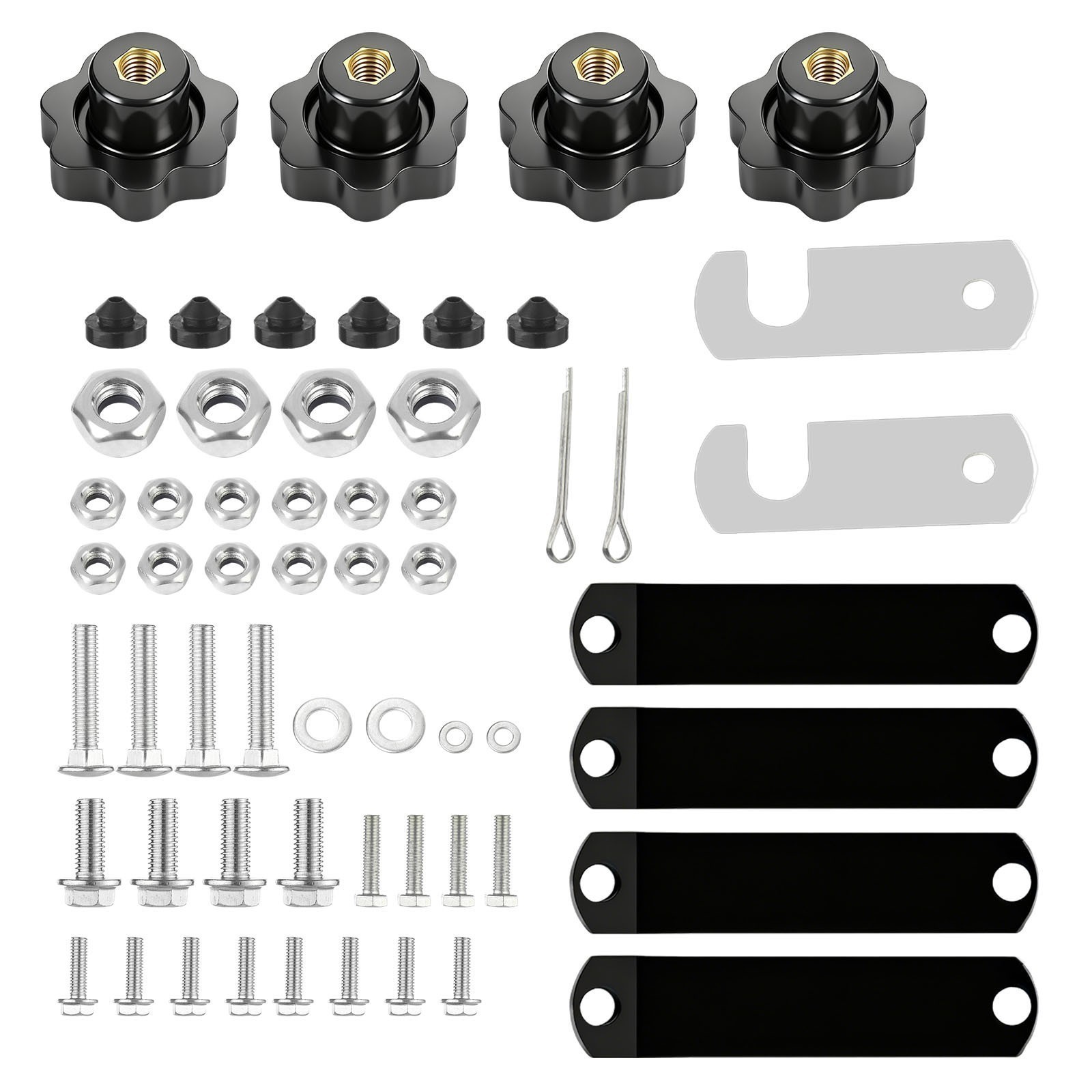 Sun Shield Tuff Top Tractor Canopy For 2" x 2" or 2" x 3" ROPS 48" X 52"-Red