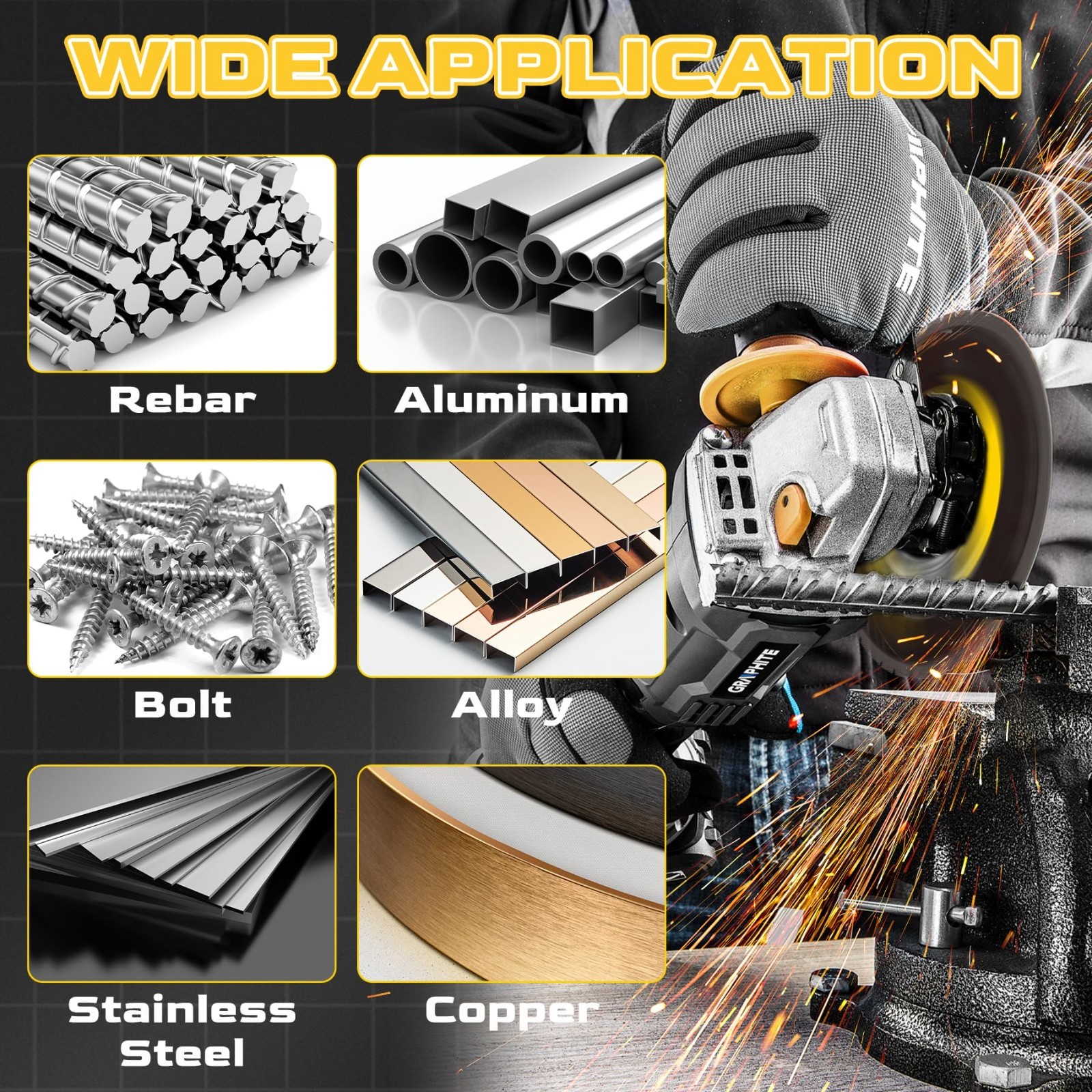 3"/4.5"/5" Diamond Cut-Off Wheel–Durable Metal Cutting Disc for Angle Grinder