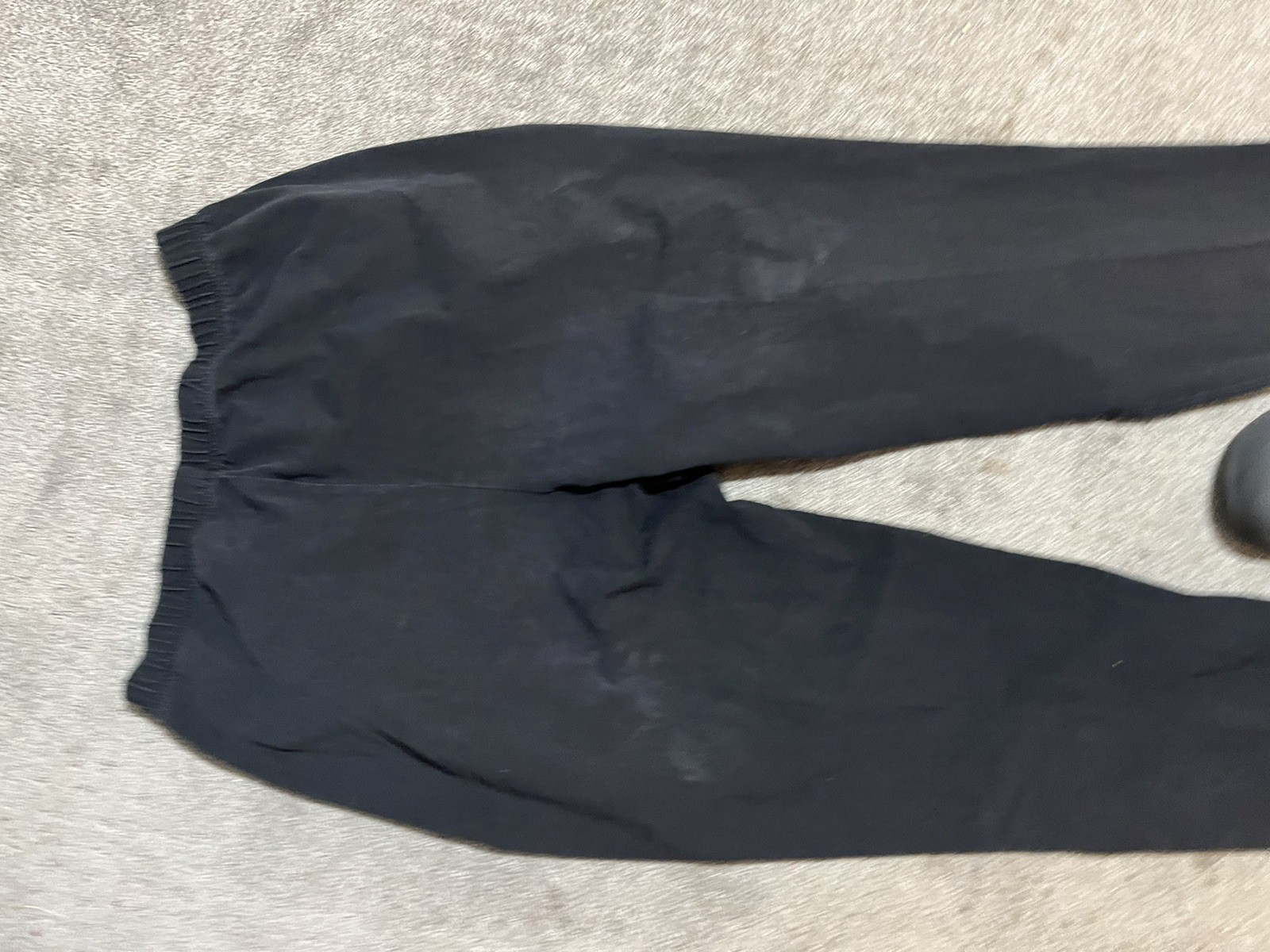 LL Bean Perfect Fit Tapered Leg Black Stretch Pocket Pants 252077 Women L M/Tall