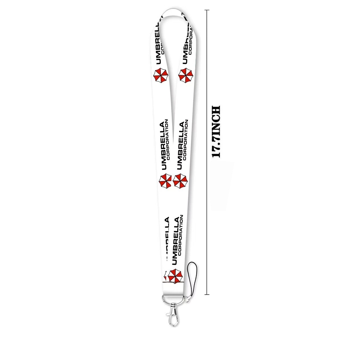 Resident Evil Umbrella Corporation Logo Lanyard ID Badge Holder Neck Strap White