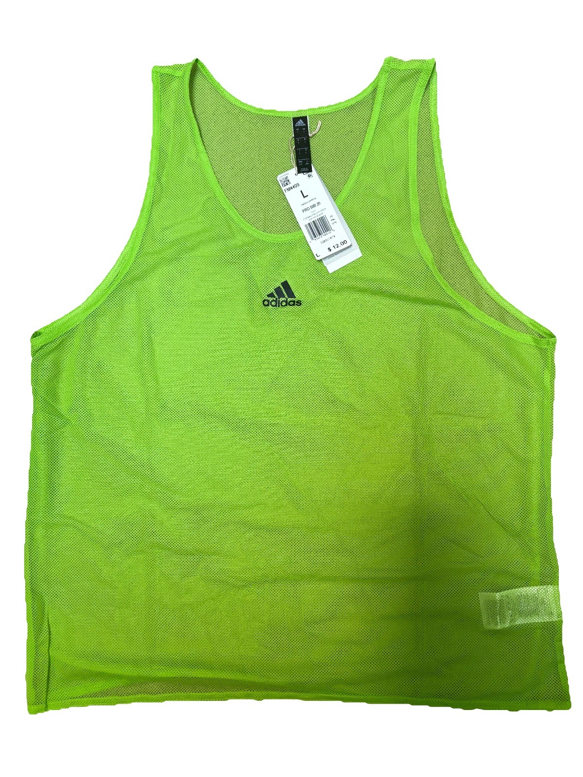 adidas Pro Bib 20 Team Sport Vest Pinnie - Solar Green (Size Large) *FM4409*