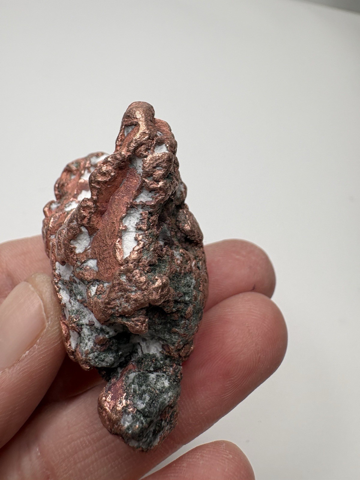 Pure Copper Rock Nugget Native Mineral Display Jewelry Specimen Upper Michigan