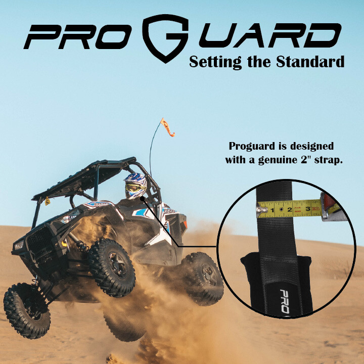 ProGuard Black 4 Point Harness 2" Straps Universal UTV Off-Road Harness 2 Pack