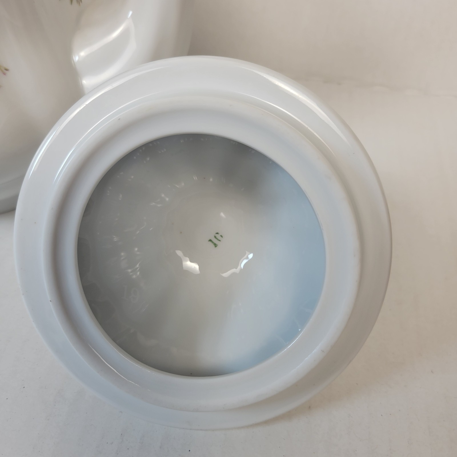 Crystal Clear Porcelain Teapot Pink Roses Gold Trim Poland Floral Tea Pot