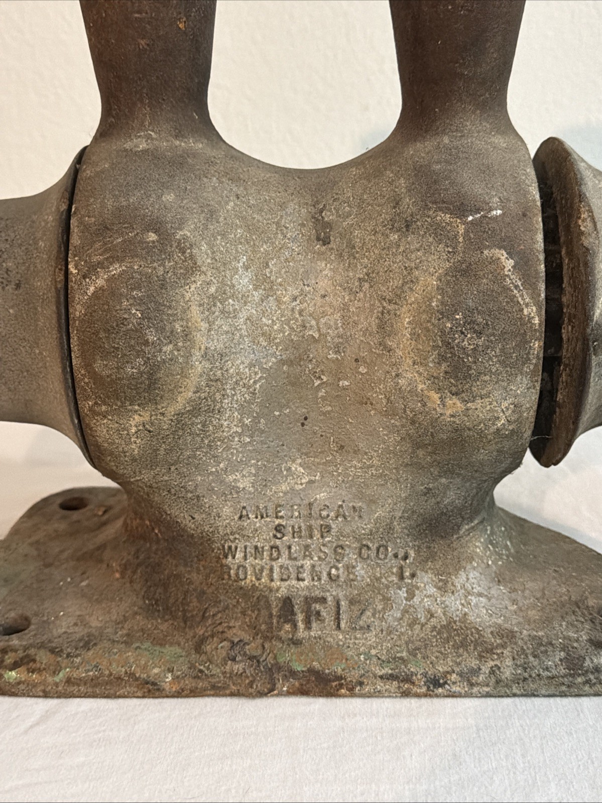 Antique WINDLASS Co. Mooring American Ship AF-12 RARE READ AS IS Cast Iron