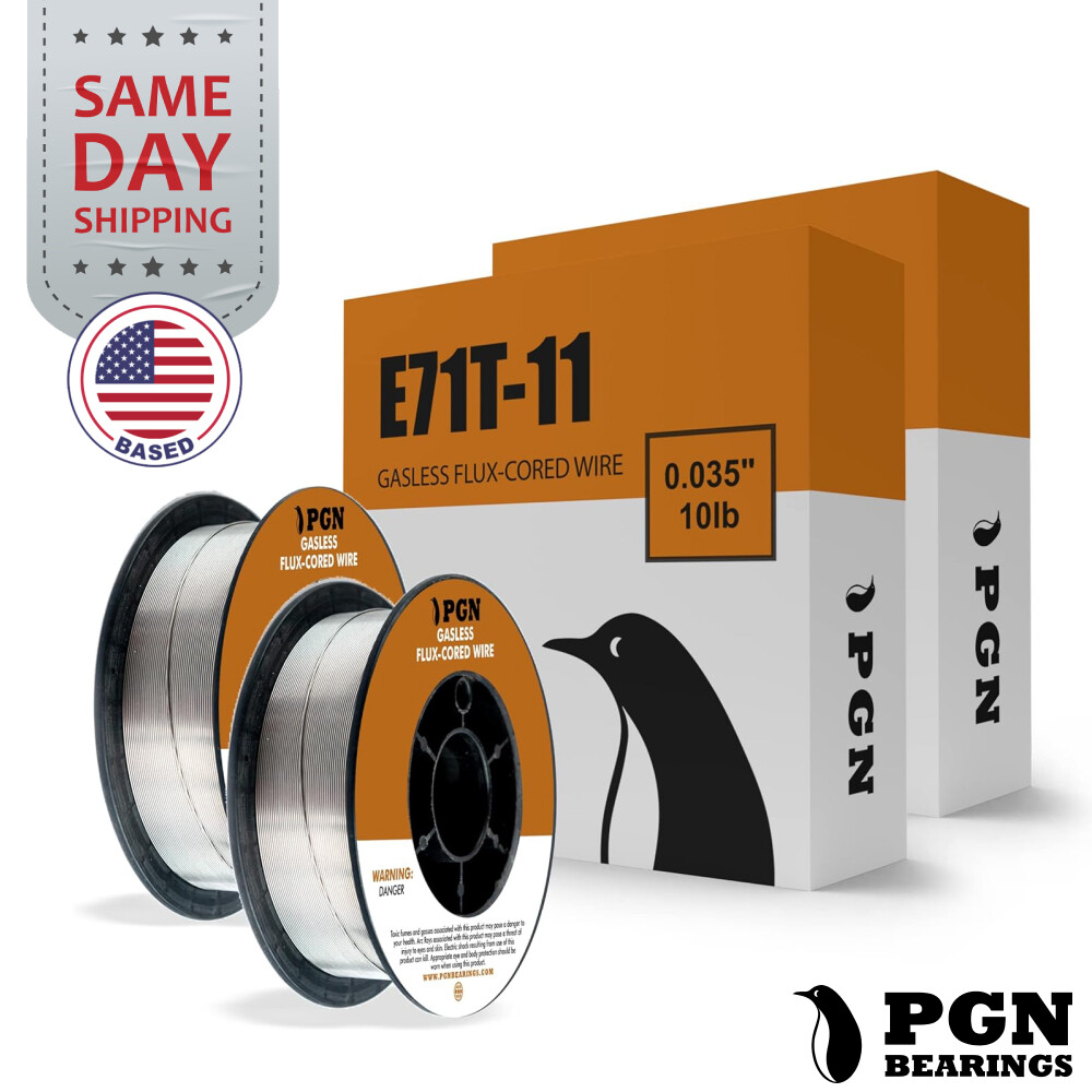 (2 x 10-Lb Spools) E71T-11 .035" Flux Core Welding Wire - Gasless Mild Steel MIG