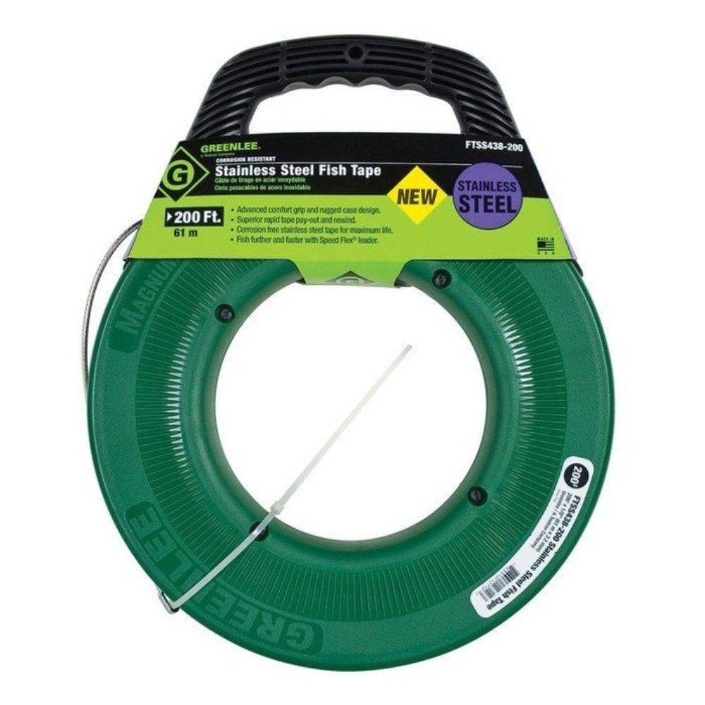 Greenlee FTSS438-200 200' Stainless Steel Fishtape