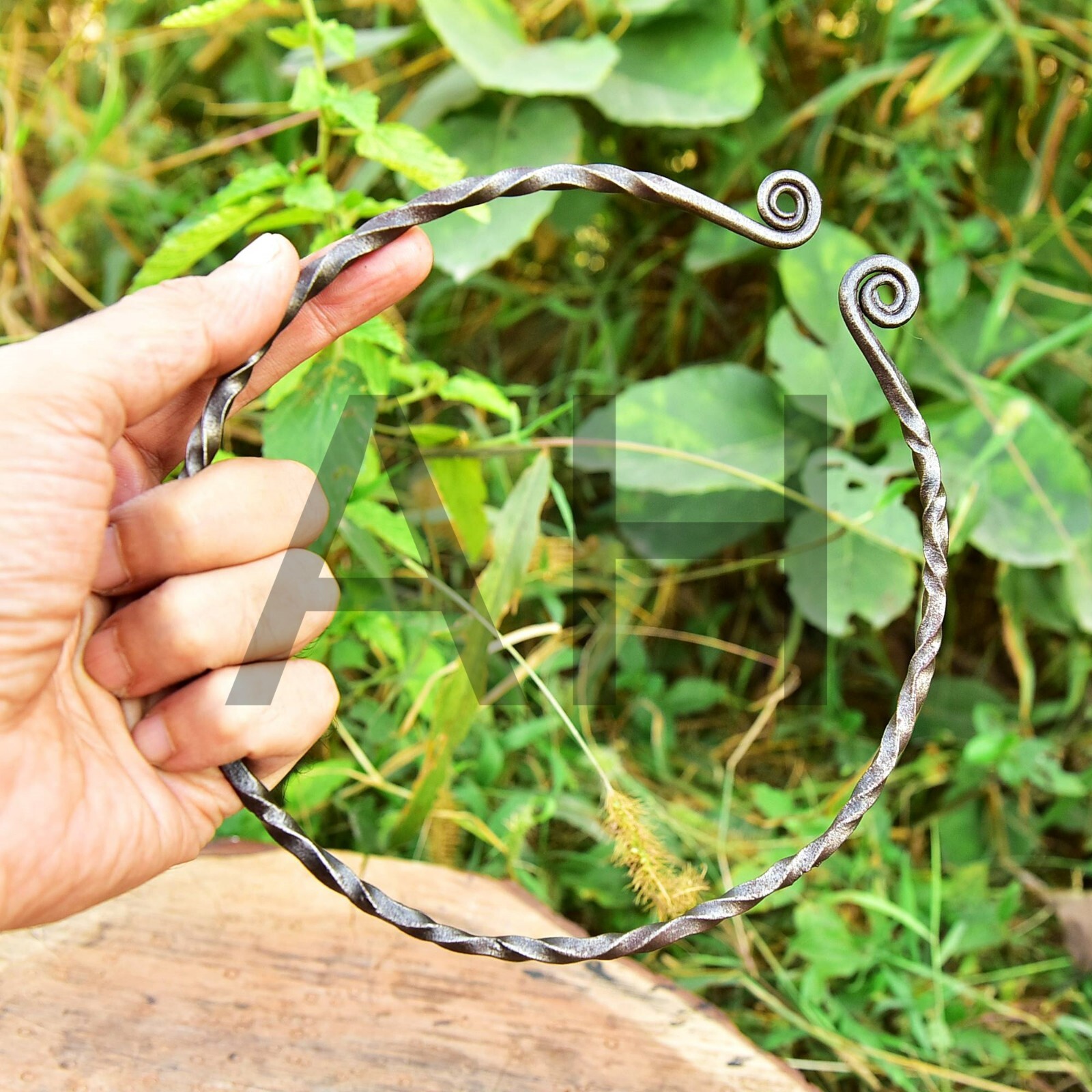 Handmade Iron Viking Warrior Renaissance Knights Crusader Torc Necklace AH