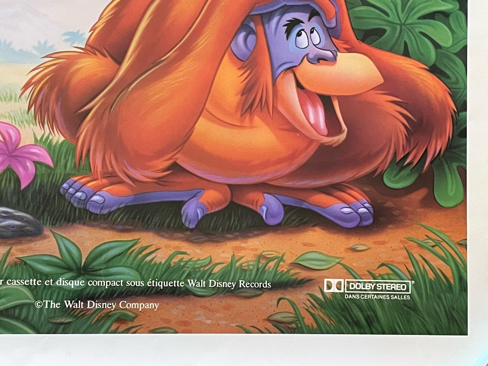 Disney THE JUNGLE BOOK French Original Movie Theater Poster 41”x 27”