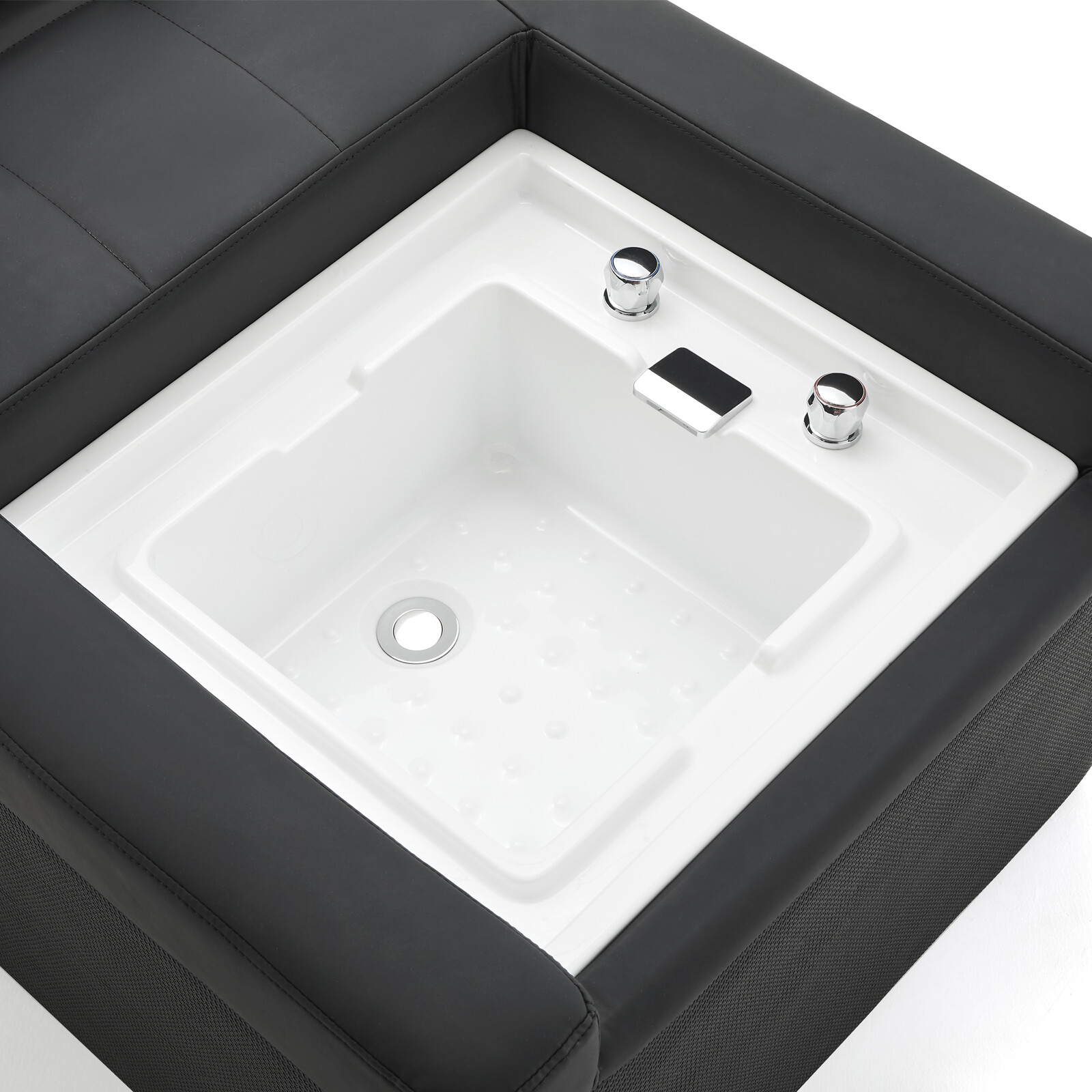 Black Shampoo Bowl Massage Bed Head Therapy Foot Bath Backwash Spa Salon Beauty