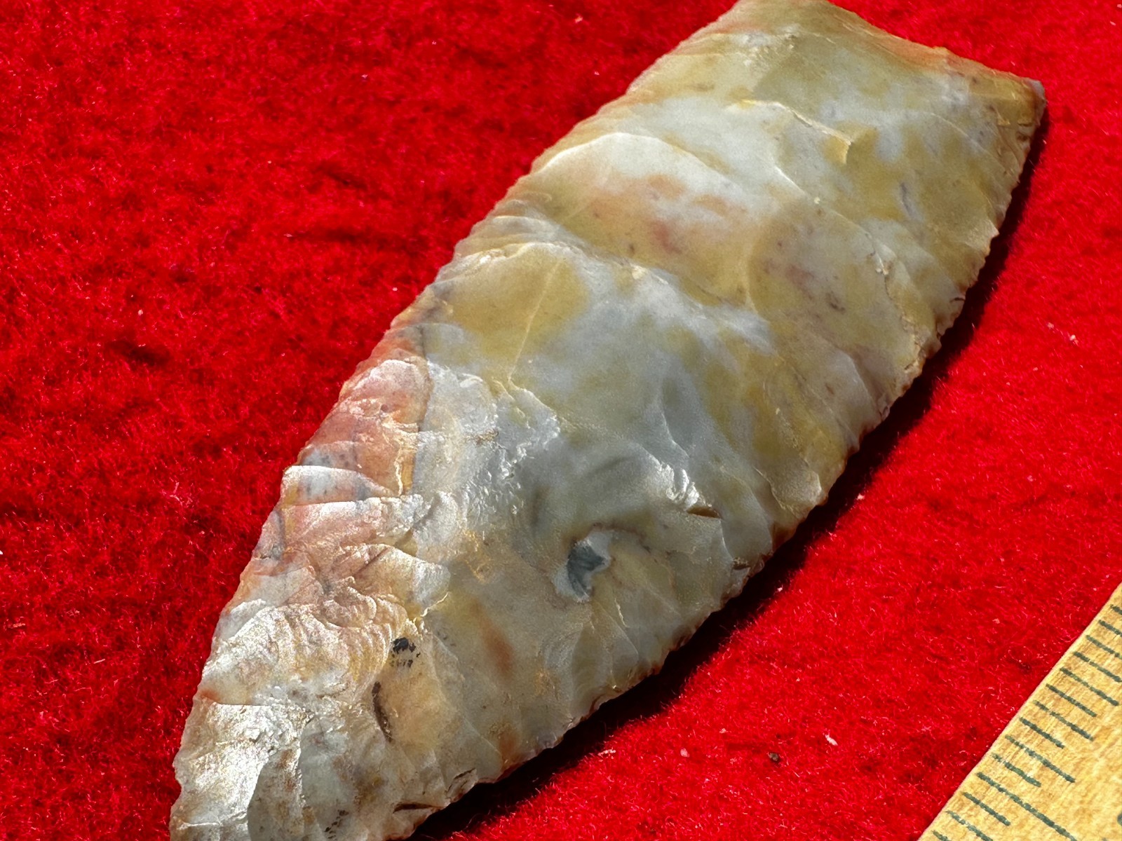 4 3/8" Flintridge Fluted Clovis Point, Indian Artifacts, Hopewell, Arrowheads