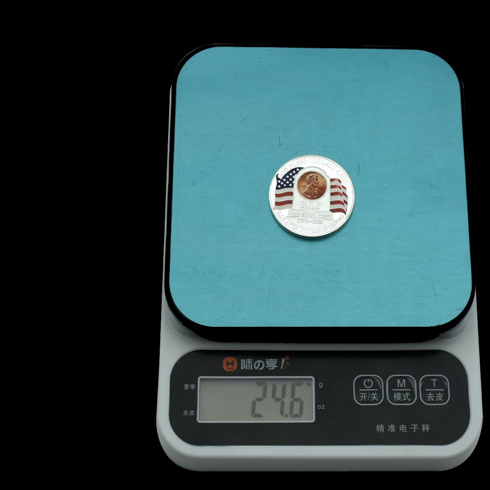 The Last Cent R.I.P. Lincoln Commemorative Coin Collectible Gift