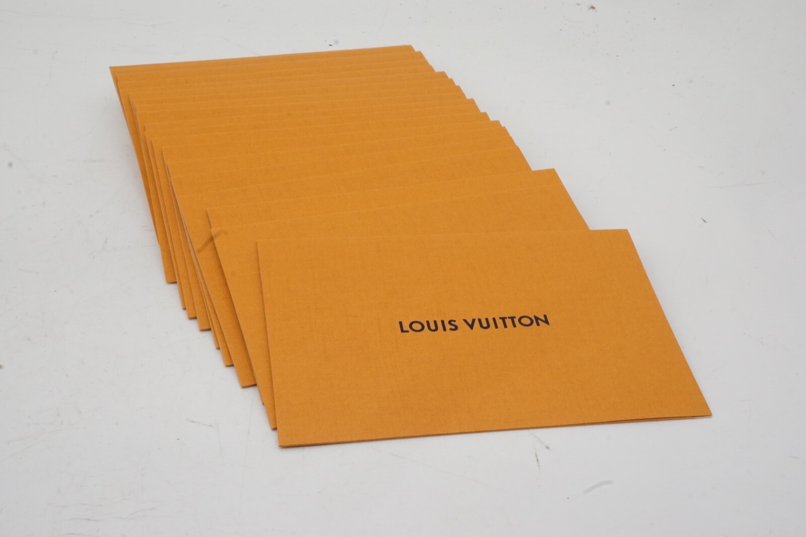 Lot of 20 New Genuine Louis Vuitton Receipt Invoice Holder Folder 5.25" x 3.5"