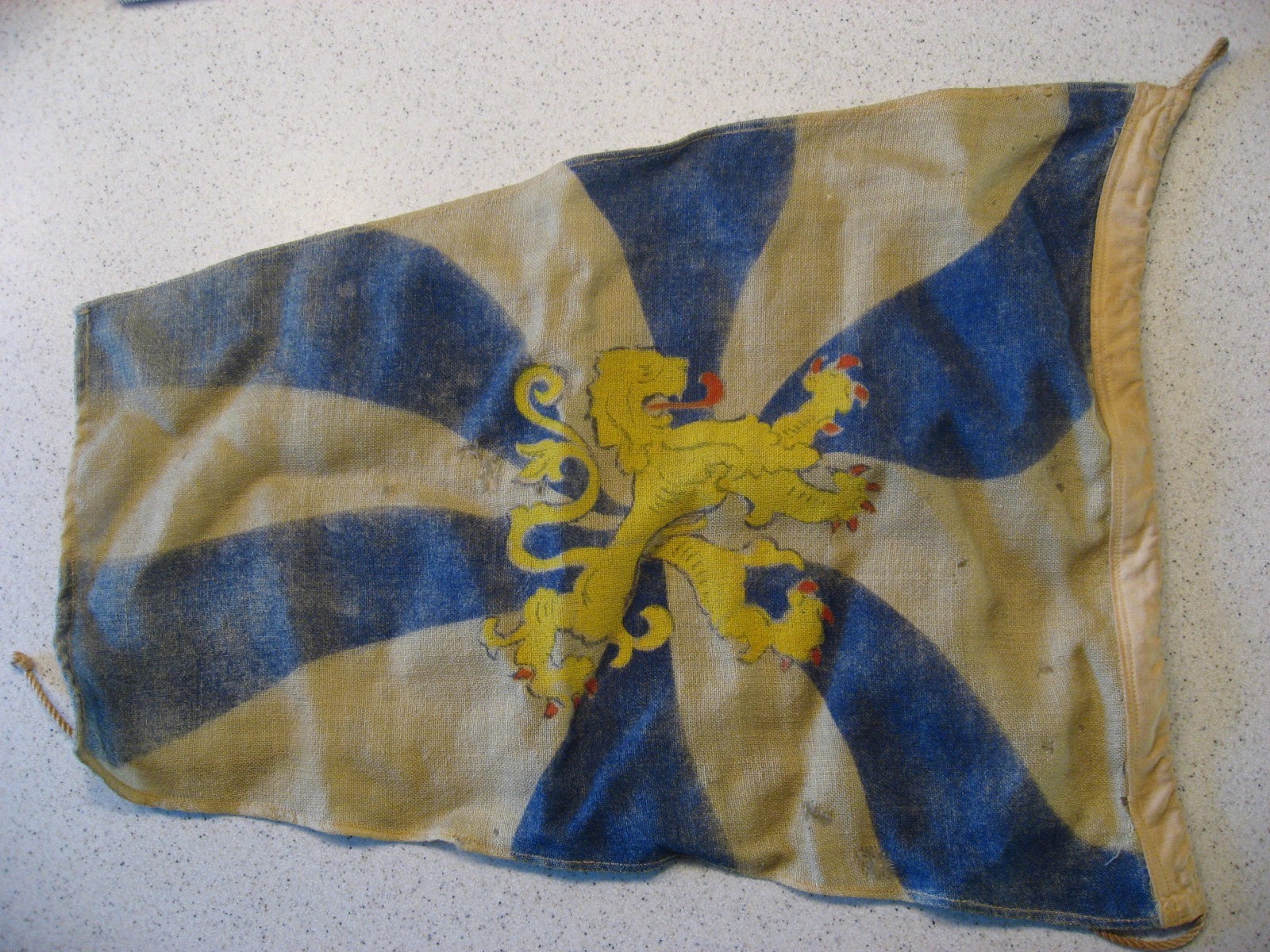 Vintage Bayerischer Lloyd Maritime Shipping Company Flag - ASIS Fighting Lion