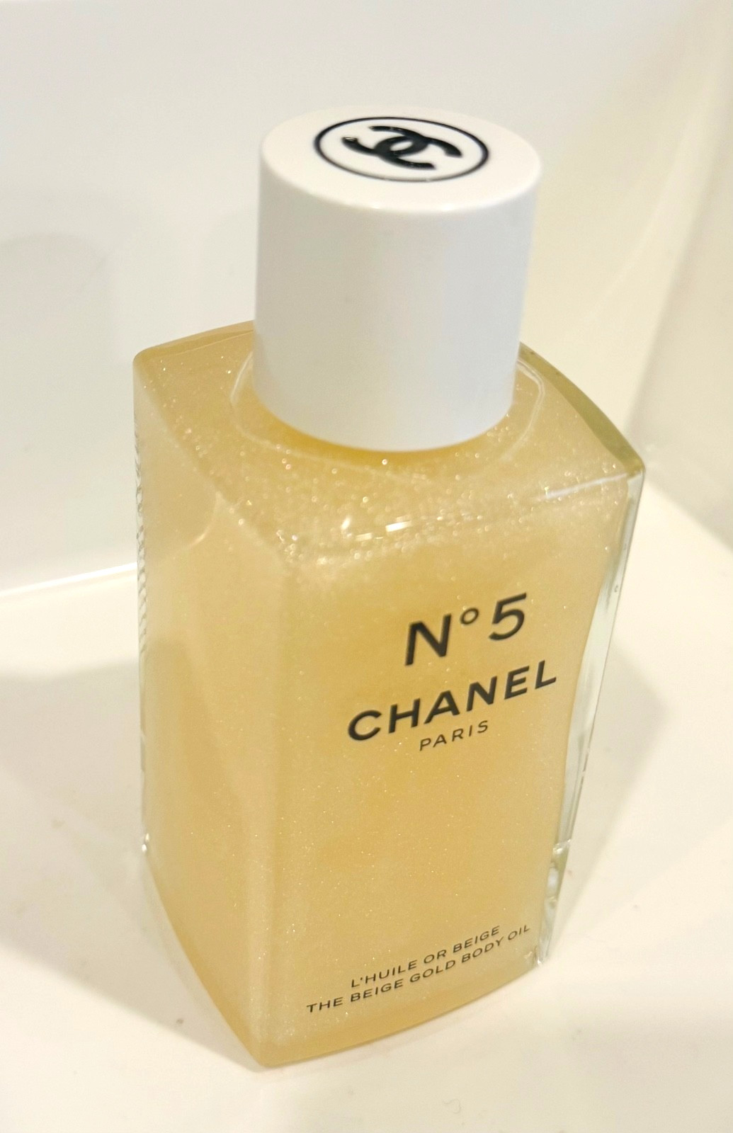 ✅CHANEL N°5 BEIGE GOLD BODY OIL-8.4 oz /250ml, LIMITED ADDITION. NIB