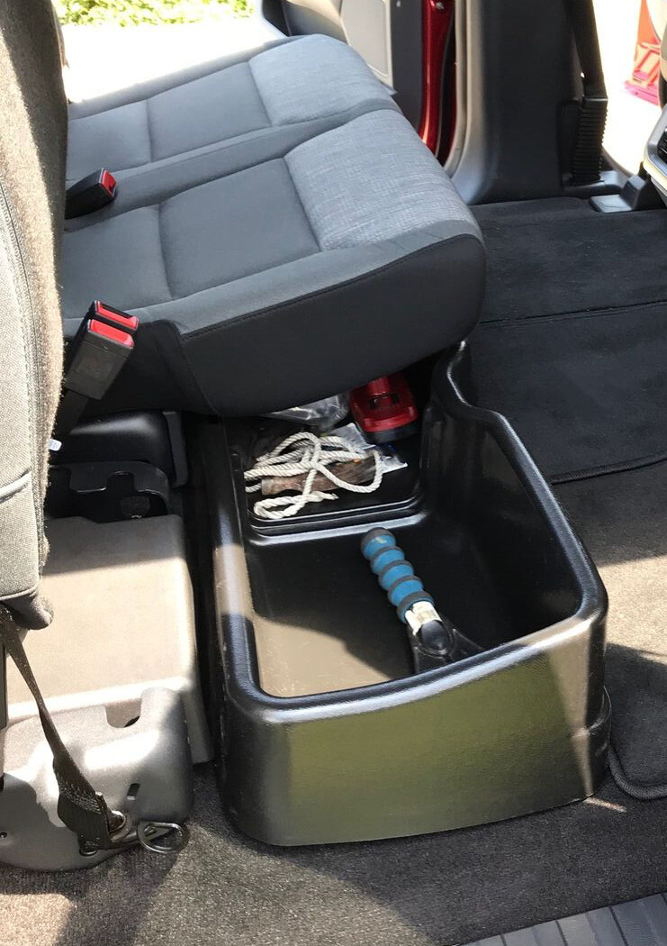 Under Seat Storage Box For 15-24 F150 17-20 F250 F350 18-24 F450 Super Crew Cab