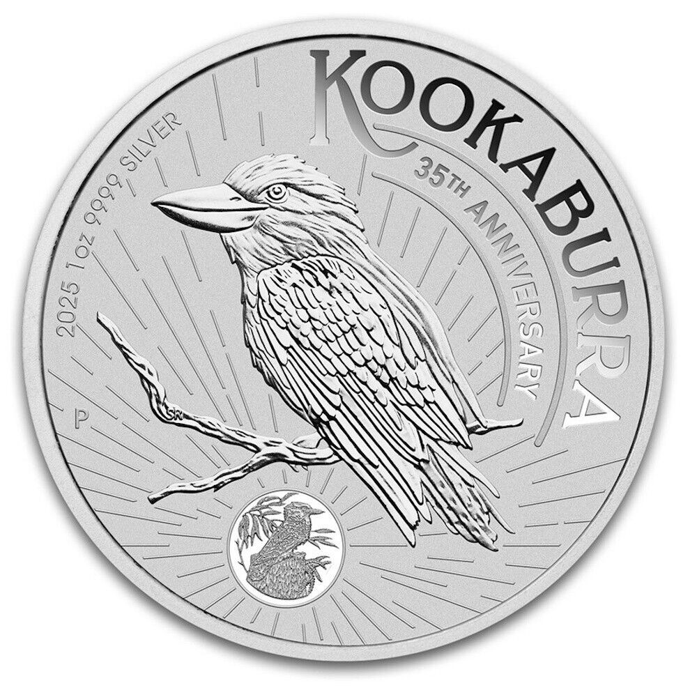 2025 1 oz .Silver Australian $1 Kookaburra BU - In Capsule💫 Extremely Fine (XF)