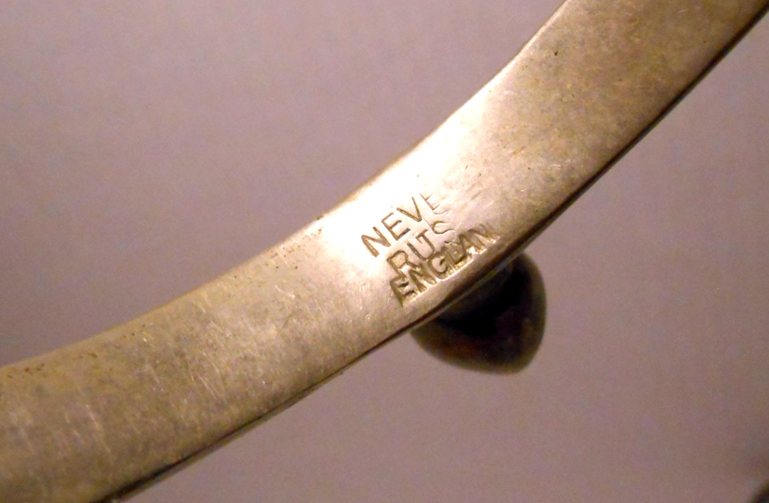 Pair Vintage "Never Rust" Leather Horse Cavalry Spurs England