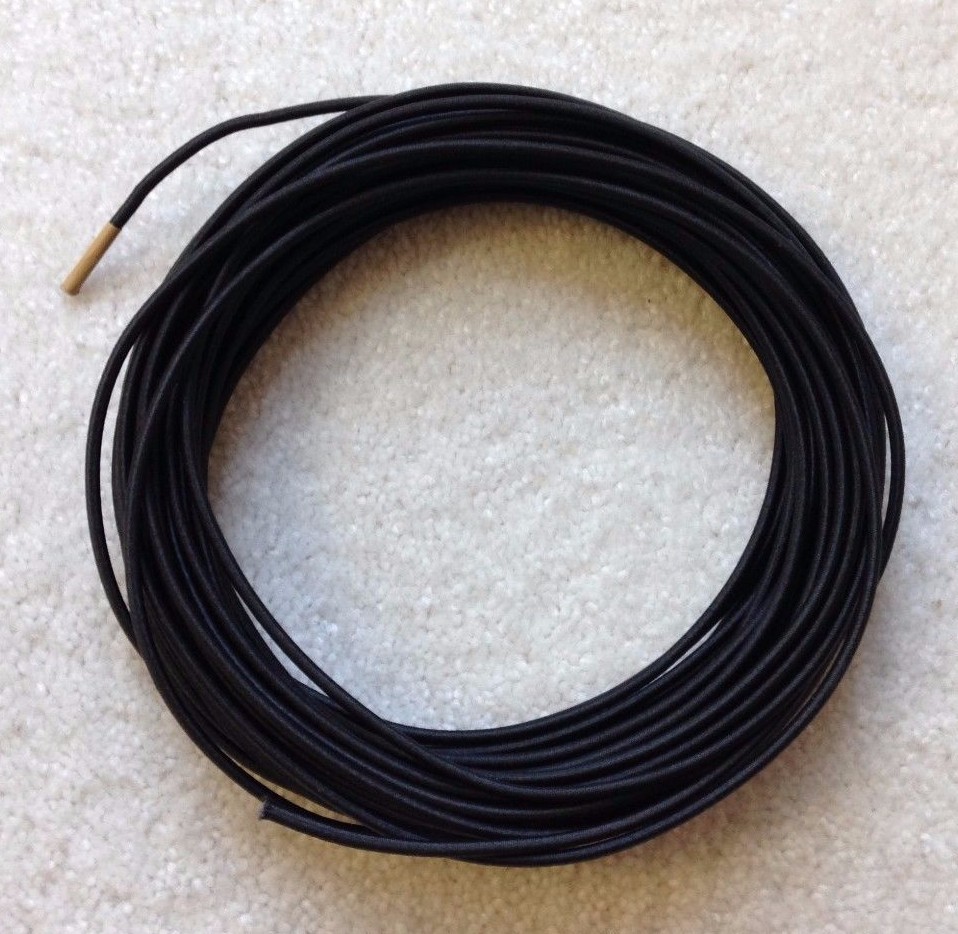 USA 1/8" x 100' Bungee Cord Shock Cord Bungie Cord Marine Grade Stretch Cord BLK