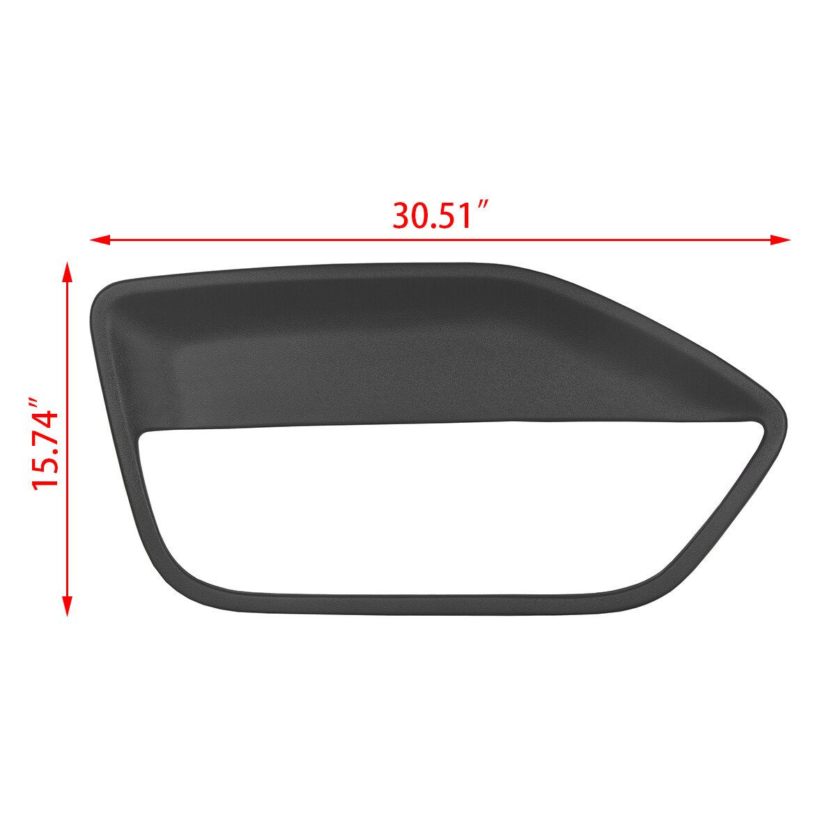 For 2005-2009 Ford Mustang Pair Interior Door Panel Insert Hard Cover Black